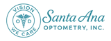The Santa Ana Optometry, Inc. logo for the scrolling header of the website